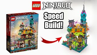 Ninjago City Gardens Speedbuild  LEGO Ninjago Legacy 10th Anniversary Set 71741 [upl. by Fanning]