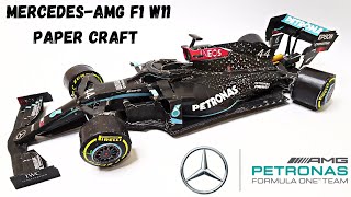 How to make F1 car MercedesAMG W11 from Paper  Lewis Hamilton [upl. by Wally]