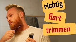 Bart trimmen Anleitung  Bart trimmen in einer Schritt für Schritt Anleitung  Tutorial [upl. by Butch]