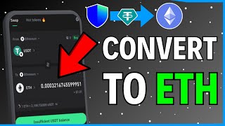 How To Convert Tether USDT To Ethereum On Trust Wallet 2024 [upl. by Odetta885]