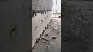 wet cladding Installation of Wall Cladding tile construction building Civilengineering [upl. by Putnem]