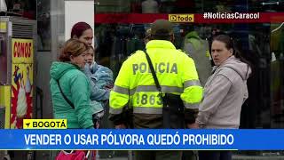 Aunque está prohibida en Bogotá venden pólvora hasta a domicilio [upl. by Asyal]