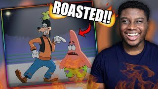 DUMB AND DUMBER  Patrick VS Goofy  Cartoon Beatbox Battles Reaction [upl. by Cai242]