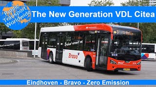 Nieuwe generatie VDL Citea elektrische bussen in Eindhoven [upl. by Jelsma976]