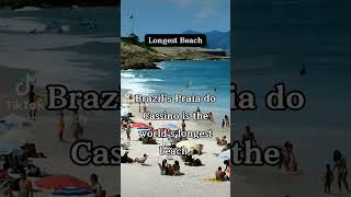 Longest Beach In Brazil viralvideo facts motivation tourism [upl. by Gnni]