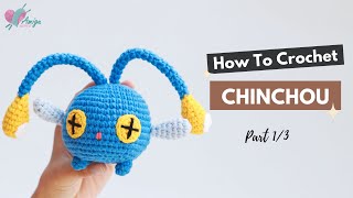 349  Amigurumi Chinchou 13  How to crochet Pokémon amigurumi  Free pattern  AmiguWorld [upl. by Reichert]