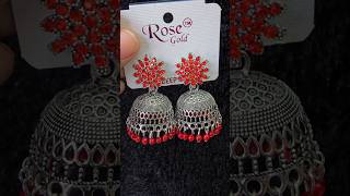 Oxidized Jhumkas of Rs 95 WhatsApp 9447352493 to order [upl. by Nirra]