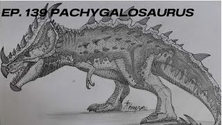 วาดภาพ Pachygalosaurus Jurassic world the game Ep 139 [upl. by Cykana929]