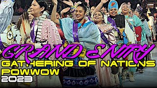 GRAND ENTRY l Fri Gathering of Nations GON Powwow 2023 [upl. by Munster]