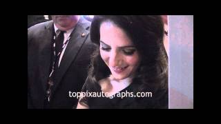 Aleksa Palladino  Signing Autographs at quotBoardwalk Empirequot Season 2 Premiere Party in NYC [upl. by Inaluiak]