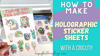 How to Make Holographic Sticker Sheets [upl. by Porcia912]