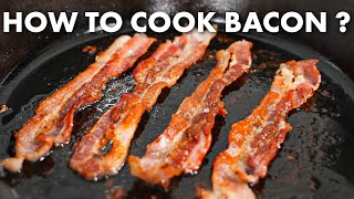 How to Cook Bacon on the Stove  Cast Iron Skillet [upl. by Gamber415]