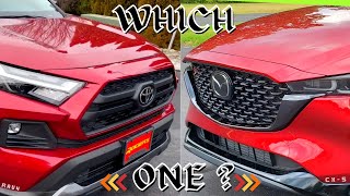 2023 Mazda CX5 vs 2023 Toyota RAV4 best Compact Suv which should you buy [upl. by Nadruoj386]