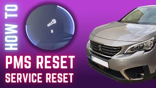 How to  Service Interval PMS counter RESET  Peugeot  Tutorial Help [upl. by Yelda]