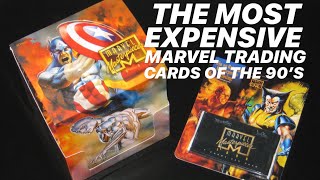 The Most EXPENSIVE Marvel Trading Cards Set of the 90s  1996 MARVEL MASTERPIECES [upl. by Nihahs]