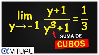 🔥 Ejercicios de LÍMITES Indeterminados 00 por Factorización ► SUMA de CUBOS [upl. by Maunsell]