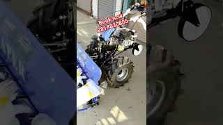 power tiller ke sath Reaper attachment powerweeder agriculturetools [upl. by Asilak]