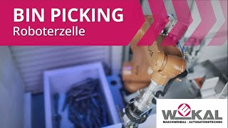 Bin Picking Automatisierung mit KEYENCE 3DBildverarbeitung amp KUKA Roboter von WEKAL Maschinenbau [upl. by Kalil674]