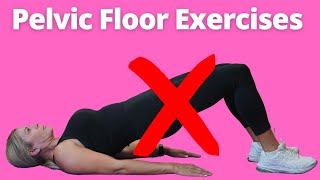 5 Pelvic Floor Exercises that are MISLEADING Many Women [upl. by Airec]