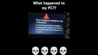 WHATS HAPPENED TO MY PC win10 virus windows10 win11 error windows10error [upl. by Jaret59]