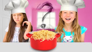 Nastya and friends are playing with kitchen toys  Video series for kids [upl. by Enetsuj]