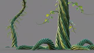 Growing beanstalk animation test 25K amp 60 fps [upl. by Retxab]