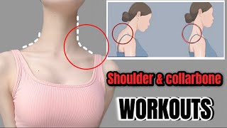 Shoulder and Collarbone Exercise  Slim Neck  Get Beautiful Slim Shoulders after 30days [upl. by Ylelhsa]