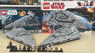 LEGO First Order Vs Imperial Star Destroyer Comparison 75394 75190 [upl. by Blakeley]