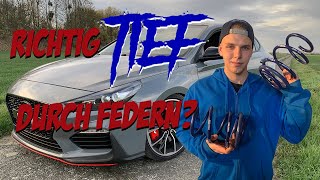 Hyundai I30N  Tiefer braucht man wirklich nicht  HampR Federn [upl. by Ycnalc845]