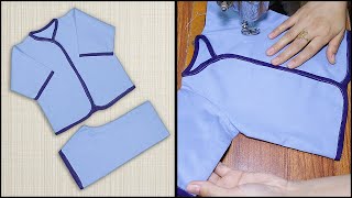 New Born Baby Dress Simple And Easy Cutting And Stitching [upl. by Anaeed192]