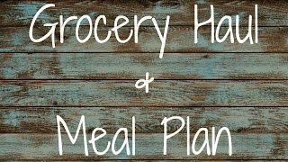 Aldi Grocery haul FRUGAL MEAL PLAN amp Recipe Links [upl. by Skrap]