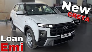 New CRETA 2025 Updated Model Loan EMI Finance Price Full Details [upl. by Anihsit251]