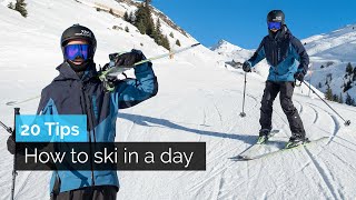 How to Ski in a Day  20 Tips [upl. by Hillery]