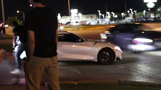 Strats night car meet Crazy pulls and flames [upl. by Pilihp]