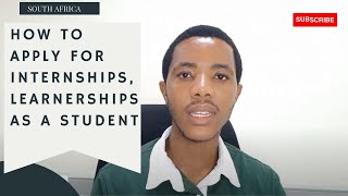 Applying for Internships Learnerships and Graduate programmes in South Africa [upl. by Small]