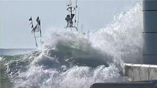 quotGROSSES DÉFERLANTESquot ET ACCIDENT DUNE FEMME QUI SE FAIT ÉJECTER DUN JET🥶 AU PHARE DE CAPBRETON🌊 [upl. by Ursulina]