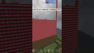 Day 5 of making 108000 tnt in Minecraft minecraft minecraftshorts shorts gaming viralvideo [upl. by Gavette]