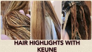 Hair Highlights with keune Products [upl. by Mosby]