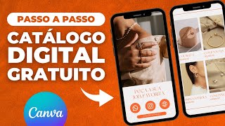 Como criar CATÁLOGO DIGITAL E INTERATIVO no CANVA GRÁTIS  Tutorial COMPLETO 2023 [upl. by Vinny]