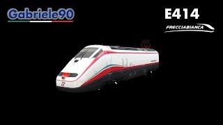 E414 FRECCIABIANCA  Open Rails [upl. by Elletnuahs]