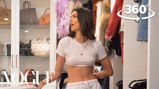 Kendall Jenner Takes You on a 360° Tour of Her Closet  Supermodel Closets  Vogue [upl. by Drawyeh]