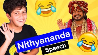 Nithyananda Comedy Speech 🤣 Me in Me EMC2 🤣 Latest Physics Chemistry Biology Comedy Speech [upl. by Allemap]