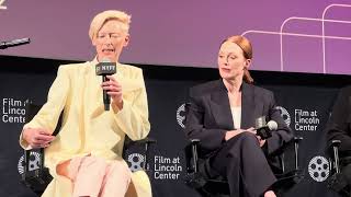 Tilda Swinton amp Julianne Moore at NYFF on How They Got Their Roles in Almodóvars THE ROOM NEXT DOOR [upl. by Elram]