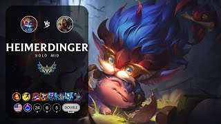 Heimerdinger Mid vs Zed  NA Challenger Patch 144 [upl. by Adelric874]