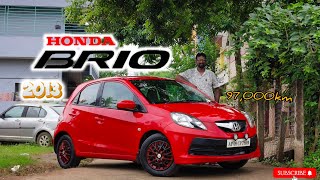 Rajesh cars kakinada ☎️8008376665 Honda Brio 2013 Full quality car 97000km free tranfer 🥳 [upl. by Netsua]