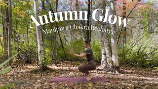 Gold Glow I Magical Autumn Yoga Flow I Manipura Chakra recharge [upl. by Richel]