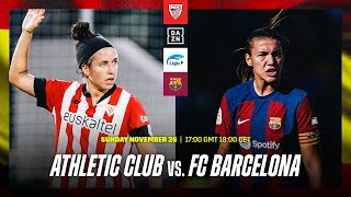 Athletic Club vs Barcelona  Liga F 202324 Matchday 10 Full Match [upl. by Assirod432]