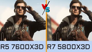 7600x3d vs 7800x3d vs 5800x3d vs R9 9950x vs i9 14900k vs 7900x3d vs 7950x3d 7600x3d gaming test [upl. by Kattie]