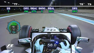 Rosberg changes settings 17 times in his Abu Dhabi pole lap [upl. by Avis]