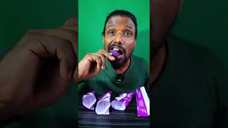 Blueberry grape ice cream lollipop mukbang asmr [upl. by Glen]